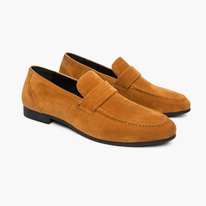 Maison Greyford | Men's Penny Loafers | Suede