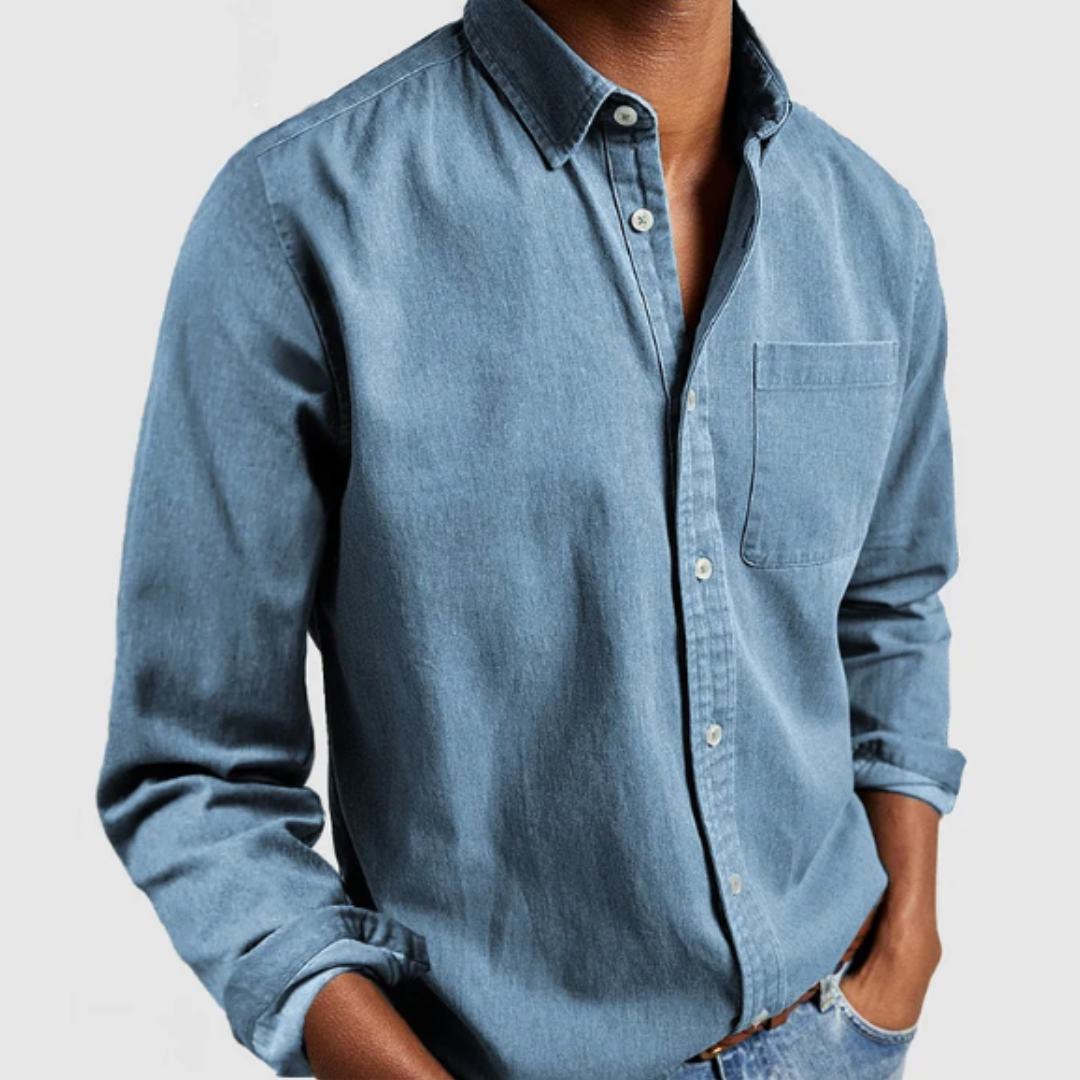 Maison Greyford | Men's Denim Shirt | Soft Cotton Blend