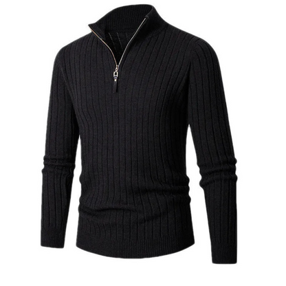 Maison Greyford | Men's Half-Zip Sweater | Ribbed