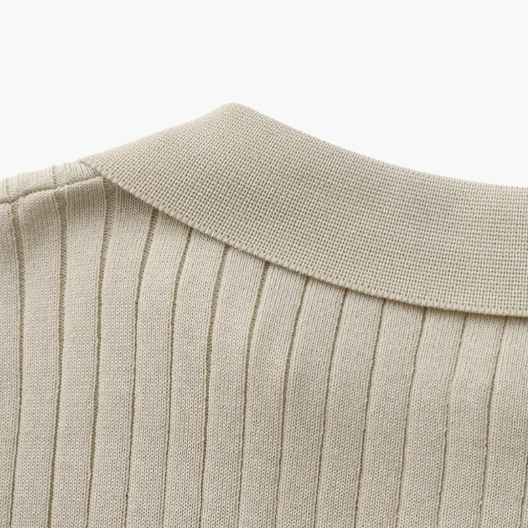 Maison Greyford | Men's Short Sleeve Polo | Ribbed