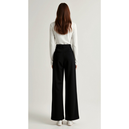 Maison Greyford | Women's High-Waist Wide-Leg Trousers