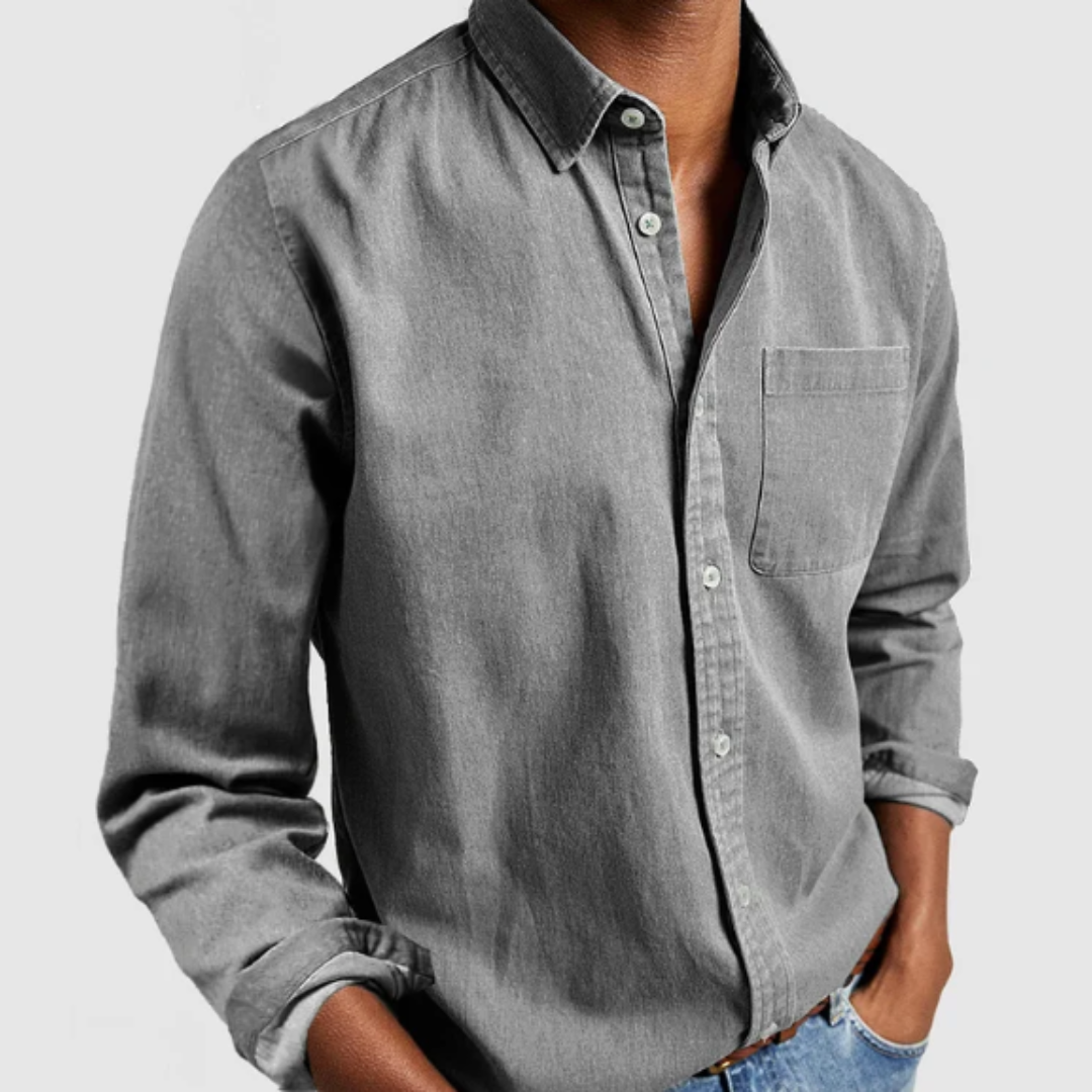 Maison Greyford | Men's Denim Shirt | Soft Cotton Blend