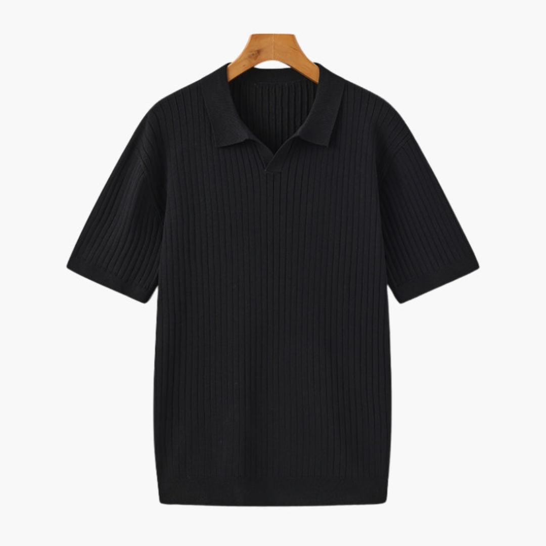 Maison Greyford | Men's Short Sleeve Polo | Ribbed